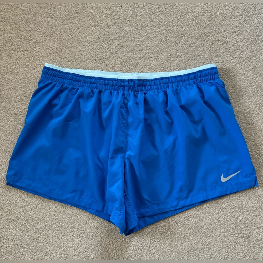 Nike Dry Fit Blue Running Athletic Gym Shorts women’s size XL